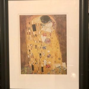 1907 Gustav Klimt Art Painting Illustration - The Kiss
